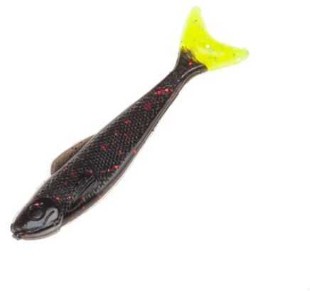 Egret Stanley Wedge Tail Minnow 2in 15pk Black/Chartreuse WTM20-103-15