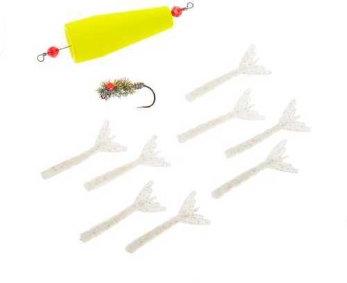 Texas Tackle Factory TTF Shiney Hiney Popping Rig 1 Float 1 Jig 8 Spares Glow Tail SHPGL