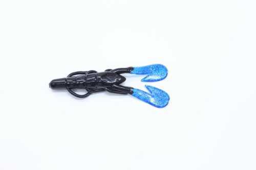 Zoom Ultra-Vibe 3.5-Inch Speed Craw, Black/Blue, 12 Pack Model: 080-038