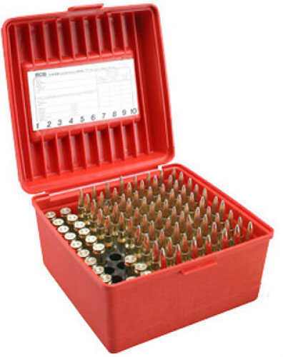 MTM Small Gauge Shotshell Cases Holds 100 shotshells - 410 up to 3" Red R10030