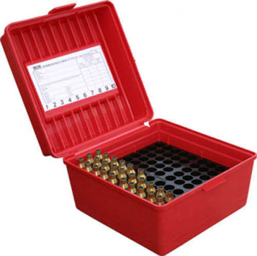 MTM Deluxe Ammunition Box 100 Round Handle WSM WSSM Ultra Mag Red R-100-MAG-30