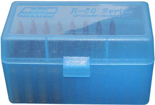 Click to see larger image. MTM Ammunition Box 50 Round Flip-Top 243 308 Win 220 Swift Clear Blue RM-50-24