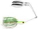 Mccoy Fishing V-Twin Spinnerbait 3/8oz Hot Lime/White (04) Md#: VT384