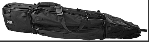 NCSTAR Drag Bag 45" Rifle Case Nylon Black Includes Backpack Shoulder Straps CVDB2912B