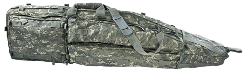 NCSTAR Drag Bag 45" Rifle Case Nylon Gray Digital Includes Backpack Shoulder Straps CVDB2912D