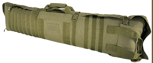 NCSTAR Rifle Case Shooting Mat 48" Unfolds to 66" Shooters Nylon Green Exterior PALS Webbing Includes Ba