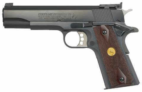 Colt 9mm Gold Cup Series 70 National Match 8 Round Walnut Stock Semi-Auto Pistol
