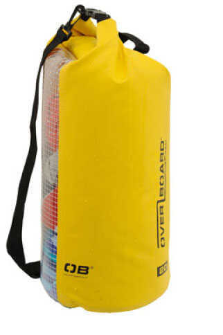 Overboard Waterproof 20 Liter Dry Tube Bag Yellow w/window - 100 percent (Class 3) w/electronically OB1057Y