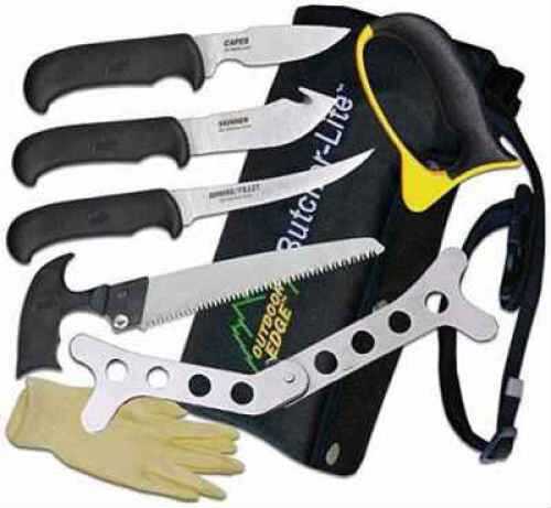 Outdoor Edge Cutlery Corp Knife <span style="font-weight:bolder; ">Kit</span> Butcher-Lite 8-Pc Roll Box BL-1