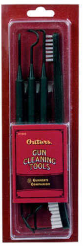 Outers Guncare Pick & Brush Assorted Pack 3 Double-ended picks allow access to hard-to-reach places - Stiff nylon 41948