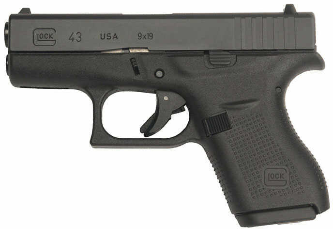 Glock 43 Sub Compact 9mm Luger Single Stack 6 + 1 Rounds 3.36 Inch Barrel Semi Automatic Pistol PI4350201