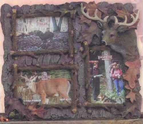 Rivers Edge Products Picture Frame Deer 3-Picture 4X6 525