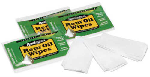 Remington Oil Wipes 6"X8" 12Pk Clampack 18411