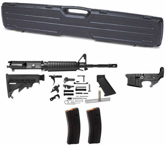 Del-Ton AR-15 M4 A3 Complete Carbine Kit 5.56mm NATO 16" Barrel With Lower Receiver 2 Magazines And Hard Case Semi-Automatic Rifle RKT100CMT