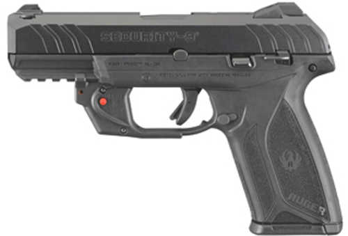 Ruger Security-9 Centerfire Pistol 9mm 4" Barrel Glass Filled Nylon Frame Blued Finish 2-15Rd Magazines Viridian Laser 3 Dot Drift Adjustable Sights Polymer Grip