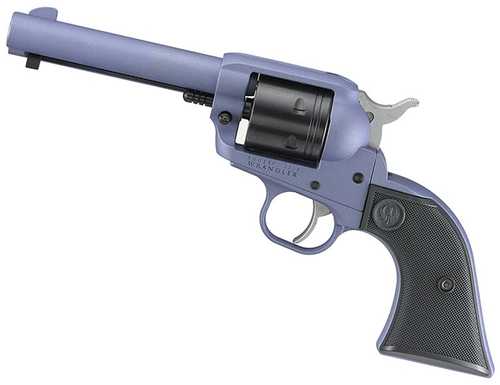 Ruger Wrangler 22LR Revolver 4.62" Barrel 6Rd Capacity Checkered Synthetic Grips Crushed Orchid Cerakote Finish