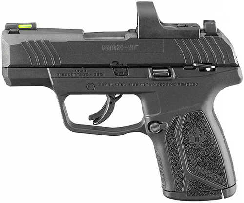 Ruger 9mm Luger 3.2 in barrel 12 rd. fiber optic front sight black polymer finish
