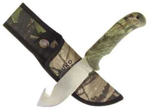 Ruko LLC Rhinohide Skinning Knife Gut Hook Camo w/Sheath RUK0103