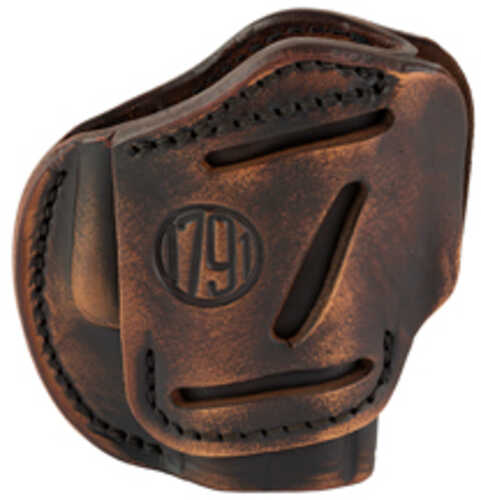 1791 3 Way Holster Size 2 OWB Belt Fits Sub-Compact Pistols Matte Finish Vintage Leather Right Hand 3WH-2