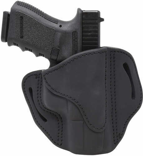 1791 BH2.1 Belt Holster Right Hand Black Leather Fits 1911 Officer with Rail / for Glock 19x 23 25 26 27 28 29 30 32