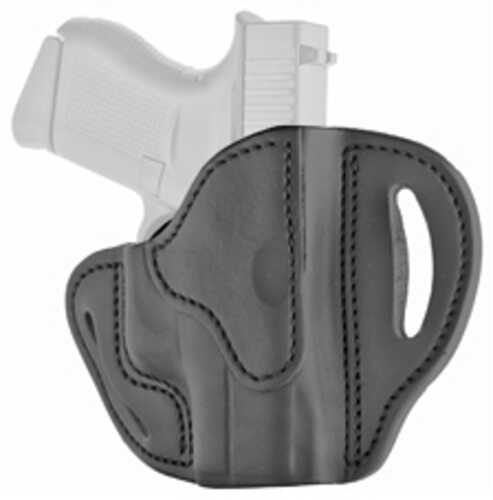 1791 BHC Belt Holster Left Hand Stealth Black Leather Fits 1911 3" / Bersa Thunder 380 / for Glock 42 43 43x / Kahr CW45 K9