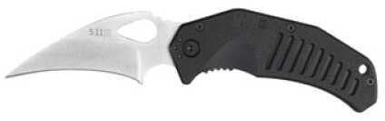 5.11 Inc LMC Folding Knife Black Plain Hawksbill Blade Fiberglass Reinforced Nylon 51067
