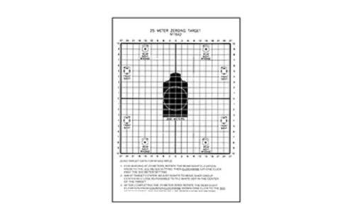 Action <span style="font-weight:bolder; ">Target</span> 25 Meter M16A2 Zeroing Heavy Tagboard Paper 100 Per Box ALTC(2)-100