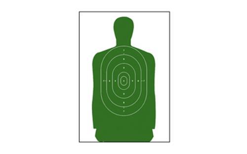 Action Target B-27S Standard Full Size Green Silhouette 24"x45" B-27SGREEN-1