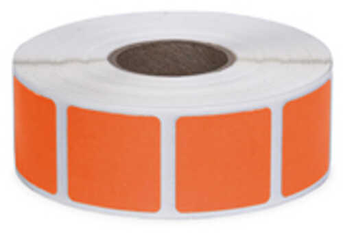 Action Target Square Target Pasters Orange 7/8" Roll of 1000
