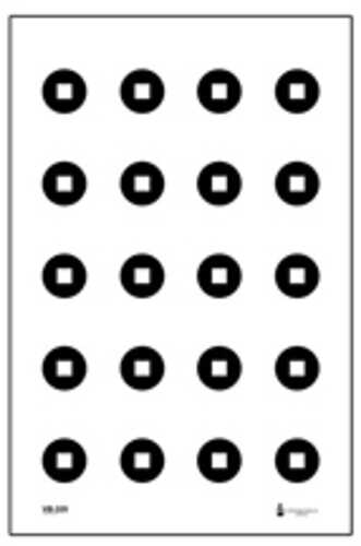 Action Target Military 3" Aimpoint Dot Training Target Black and White 23"x35" 100 Per Box