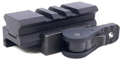 American Defense Mfg. Picatinny Riser Quick Detach Mount Fits Picatinny 5 Slots Anodized Finish Black Ad-170-vpg-5lug-st