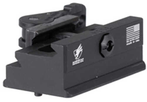 American Defense Mfg. Arca To Picatinny Mount Fits Tripod Heads With Arca Swiss Anodized Finish Black Ad-arca-tp-tac