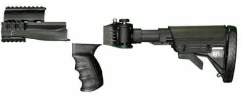 Advanced Technology Intl. ATI Stock Black Scorpion Butt Pad Side Folder Pistol Grip Forend AK A.2.10.1250