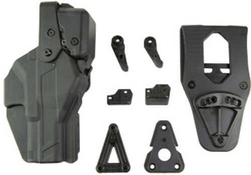 Rapid Force Rapid Force Level 3 Duty Holster Fits GLOCK 19/19X/45/22/17 Right Hand Black R3-M-0057-BK-RH-L0-A0-C