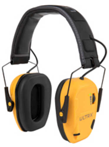 Allen Ultrx Bionic E-muff Electronic Earmuff Nrr 22db Rubberized Protective Coating Interstate Yellow 4149