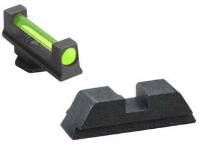 Ameriglo Fiber Optic Sights For Glock 17 19 22 23 24 26 27 33 34 35 37 38 39 Green Md: GFT-114
