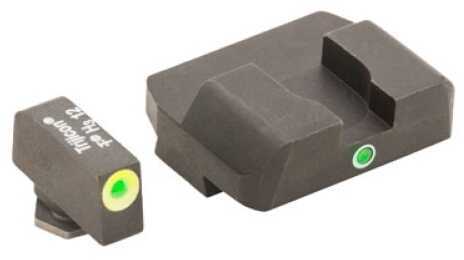 AmeriGlo Pro I-Dot 2 Dot Sights for Glock 17 19 22 23 24 26 27 33 34 35 37 38 39 Green/Green Front and Rear GL-30