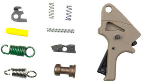 Apex Tactical Specialties Flat-Faced Forward Set Sear & Trigger Kit Polymer Dark Earth