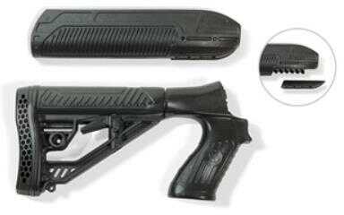 Adaptive Tactical EX Performance Stock Kit Fits Mossberg 500 12 Gauge Forend and M4 Style Black Finish AT-020 AT-02006