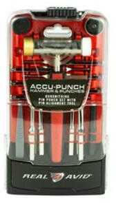 AVID Punch Set Accu-Punch Hammer & Includes Brass/ Nylon Steel Sizes 5/64" 1/8" 5/32" 3/16" 7/32"