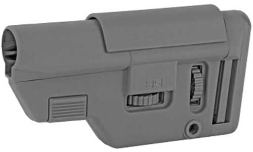 B5 Systems Collapsible Precision Stock Gray Medium Length