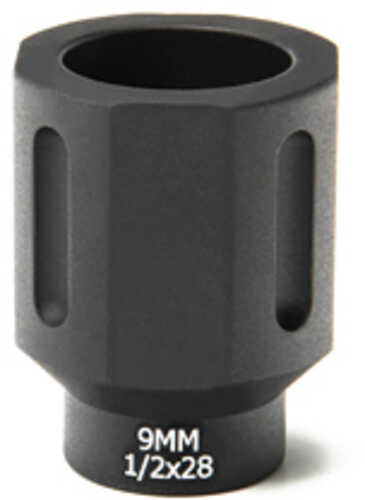 Click to see larger image. Battle Arms Development HEX FLASHCAN Blast Diverter 9MM Anodized Finish Black 1/2X28 Threaded BAD-FLASHCAN-6-1-2x28
