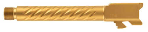 Ballistic Advantage Premium Series 9mm 5" Threaded Barrel 1/2x28 Spiral Fluting For Glock 17 Gen 5 Pvd Finish Gold Bapsg