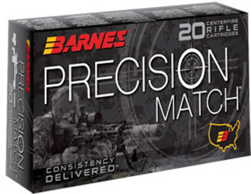 300 AAC Blackout 20 Rounds Ammunition Barnes 125 Grain Open Tip Match