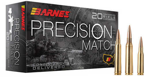 Barnes Bullets 30819 Precision Match Centerfire Rifle 6.5 Prc 145 Gr Open Tip Match Boat-Tail 20 Per Box/ 10 Cs