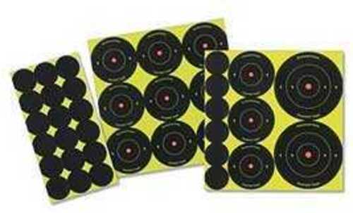 Birchwood Casey Shoot-N-C Target Round Bullseye Assortment Kit 72-1" 36-2" and 24-3" Targets 34608-12