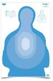Birchwood Casey Bc-37024 EZE-Scorer Transition Silhouette Paper Target 23" X 35" 100 Per Pkg