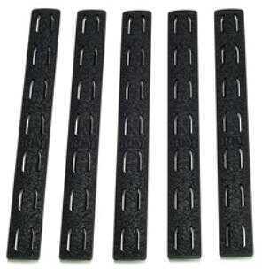 Bravo Company KeyMod Rail Panel Kit 5.5" Black 5 Pack BCM-KMR-RP-BLK-5