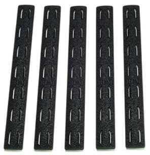 Bravo Company KeyMod Rail Panel Kit 5.5" Black 5 Pack BCM-KMR-RP-BLK-5