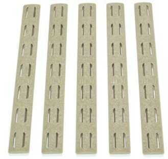 Bravo Company KeyMod Rail Panel Kit 5.5" Flat Dark Earth 5 Pack BCM-KMR-RP-FDE-5